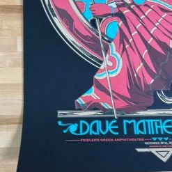 Mike Fudge Dave Matthews Band - 2021 Zeb Love Poster Fiddler's Green, CO 10/8