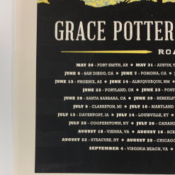 Gig Posters Grace Potter - 2013 Aesthetic Apparatus Poster (damaged) Road Tour BLUE