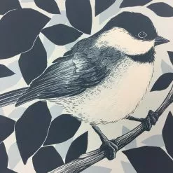 Black Capped Chickadee (Poecile Atricapillus) - 2015 Justin Santora Poster Art P