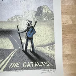 Willie Nelson - 2006 Emek Gan Poster Santa Cruz, CA Catalyst