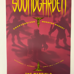 BGP 56 Soundgarden - 1992 Rex Ray Poster The Warfield Theatre San Fran 1st