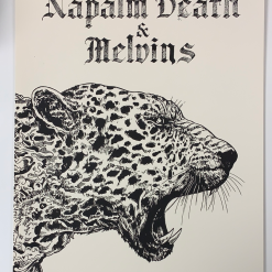 Gig Posters Napalm Death & Melvins - 2016 Fugscreens Studios Poster Omaha, NE 4/25