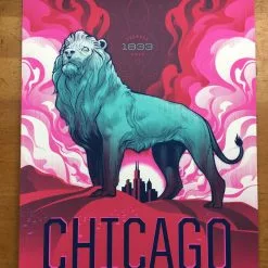 Chicago Bronze Lion - Delicious Design League Poster Art Print
