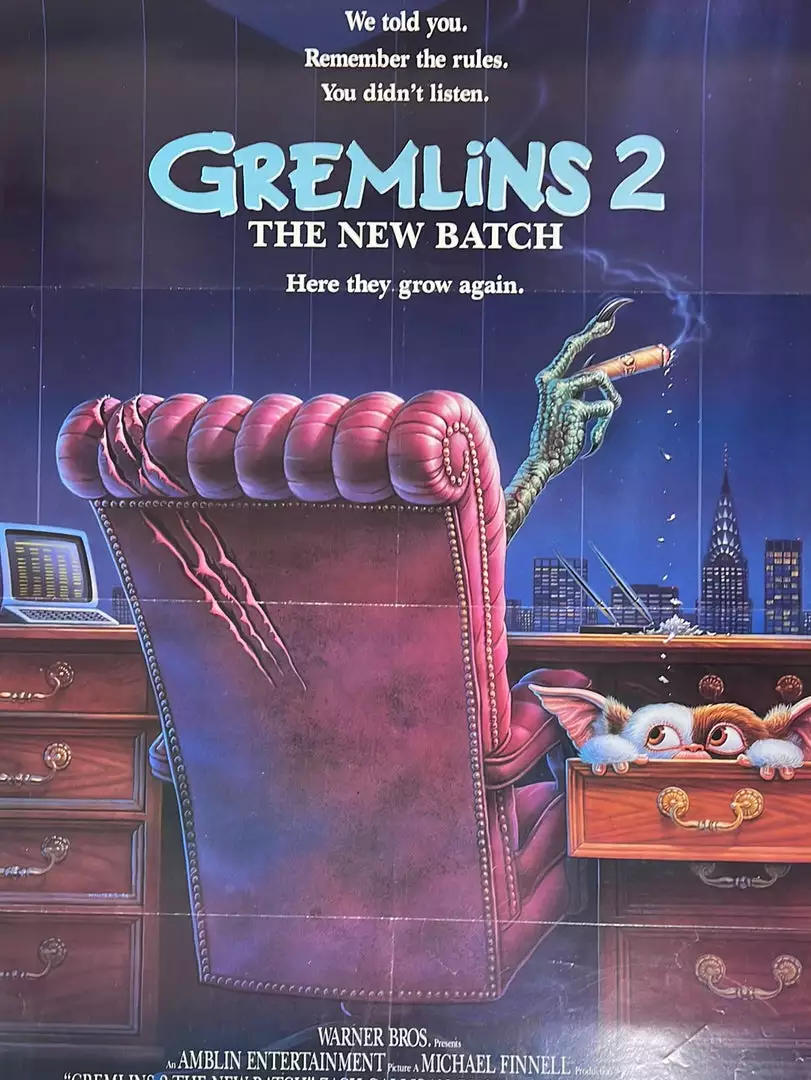 Sold Out Posters Gremlins 2 - 1990 One Sheet Movie Poster Original Vintage 27x40 Movie/TV Posters 3 Sold Out Posters Gremlins 2 - 1990 One Sheet Movie Poster Original Vintage 27x40 Movie/TV Posters