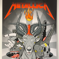 Metallica - 2019 Steve Seeley Poster Mockba, Moscow, Russia Luzhniki