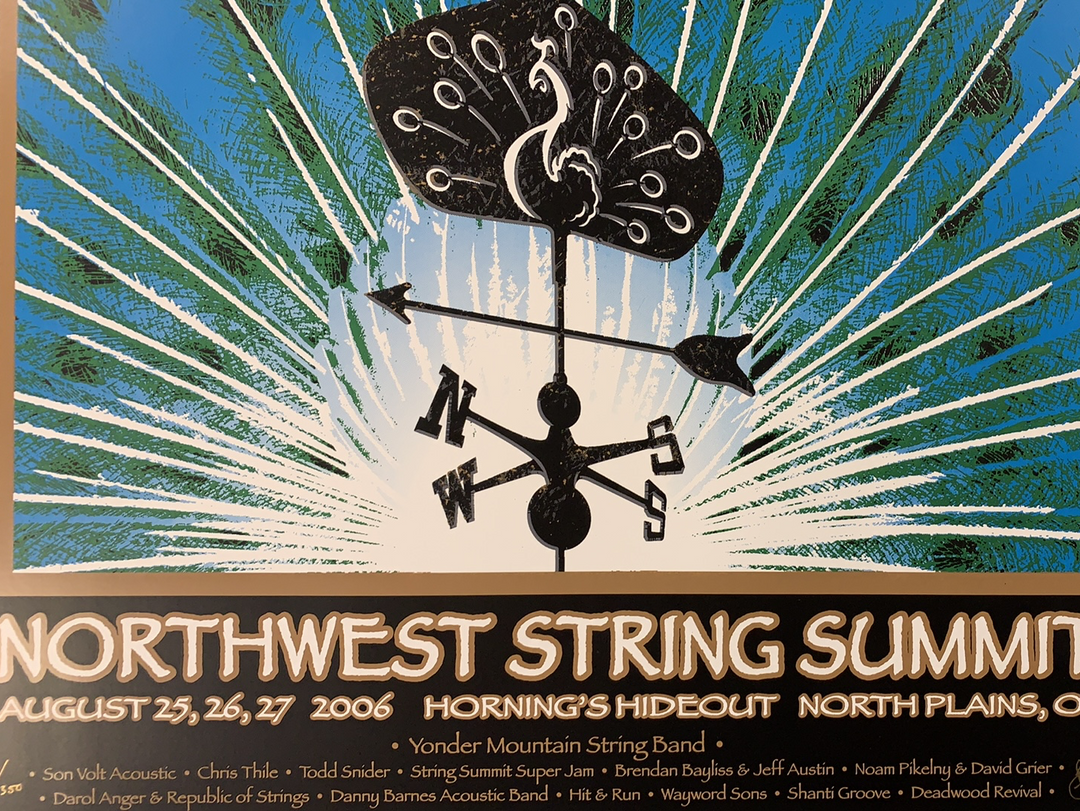Northwest String Summit - 2006 Brian Langeliers Poster Plains, OR Horning's Hideout Gig Posters 3 Northwest String Summit - 2006 Brian Langeliers Poster Plains, OR Horning's Hideout Gig Posters
