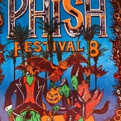 Phish - 2009 Jim Pollock Poster Indio, CA Festival 8, Framed Empire Polo Club