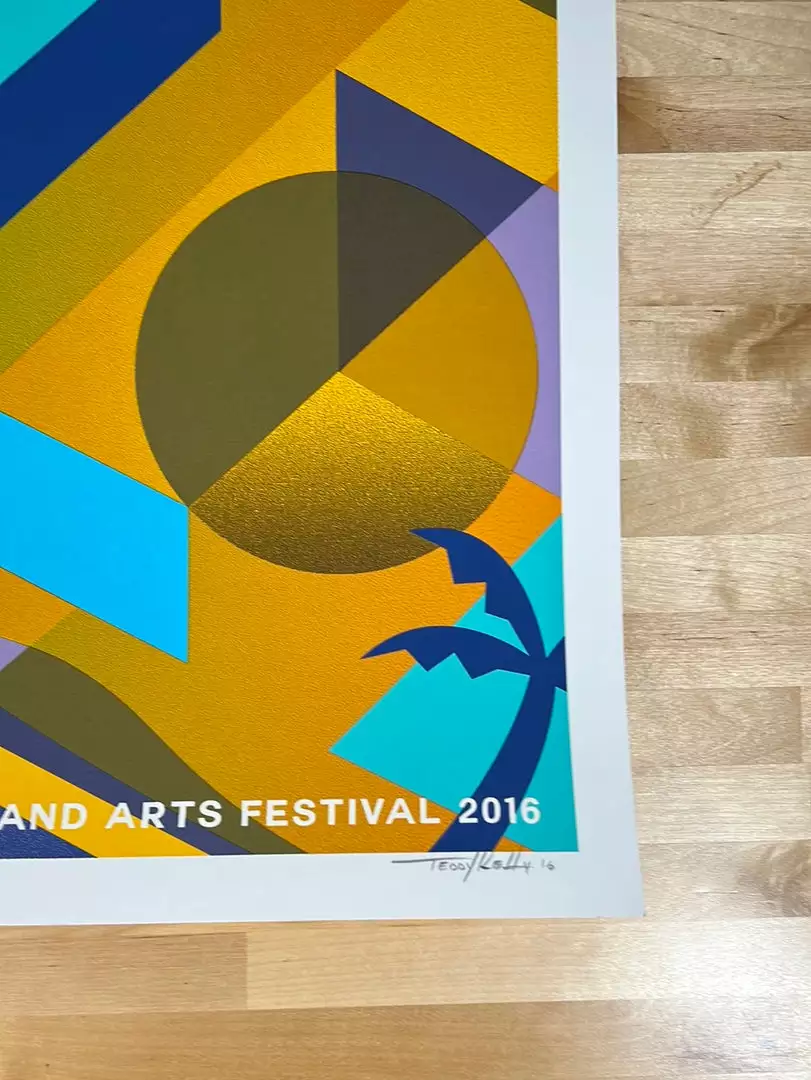 Coachella - 2018 Teddy Kelly Poster Empire Polo Indio, CA S/N 7 Coachella - 2018 Teddy Kelly Poster Empire Polo Indio, CA S/N