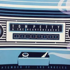 Tom Petty - 2017 Dan Stiles Poster Los Angeles, CA 40th Anniversary Tour 9/22 Gig Posters