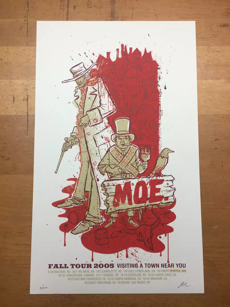 Moe. - 2005 Methane Studios Poster Fall Tour 5 Moe. - 2005 Methane Studios Poster Fall Tour