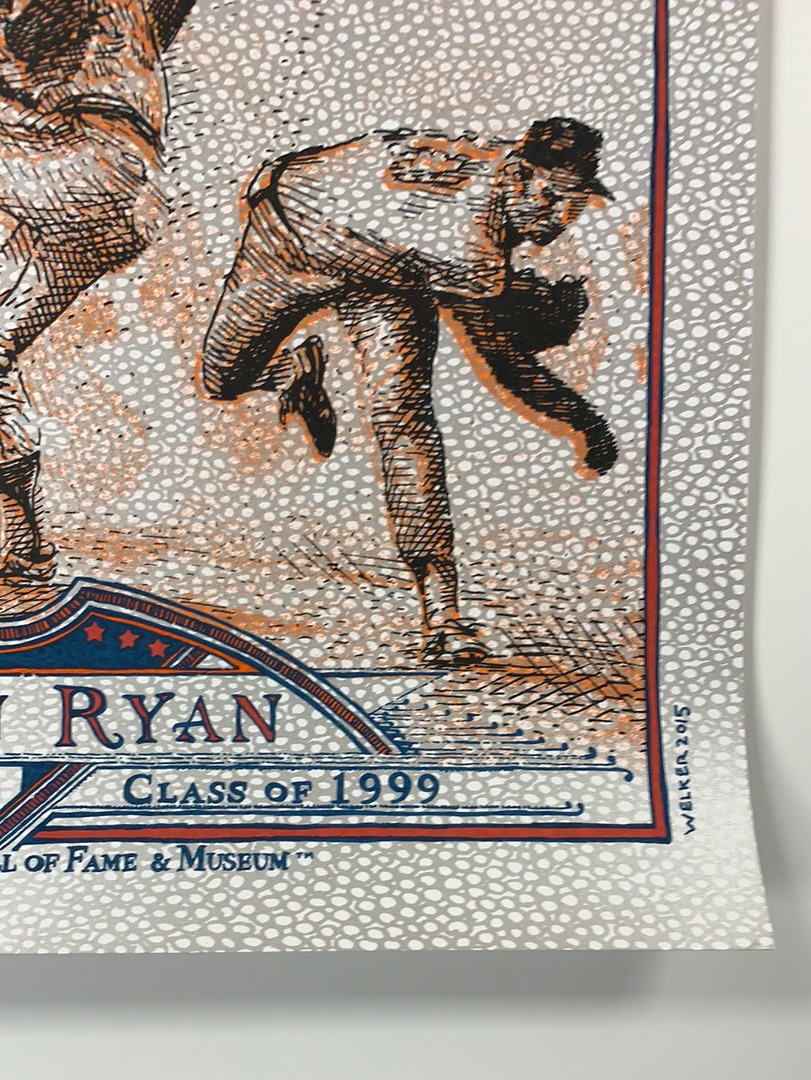 Nolan Ryan - 2015 David Welker Poster FugScreens Studios Variant 8 Nolan Ryan - 2015 David Welker Poster FugScreens Studios Variant
