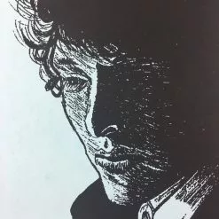 Bob Dylan The Rolling Stone - 2014 Brian Methe Art Print Blue Variant