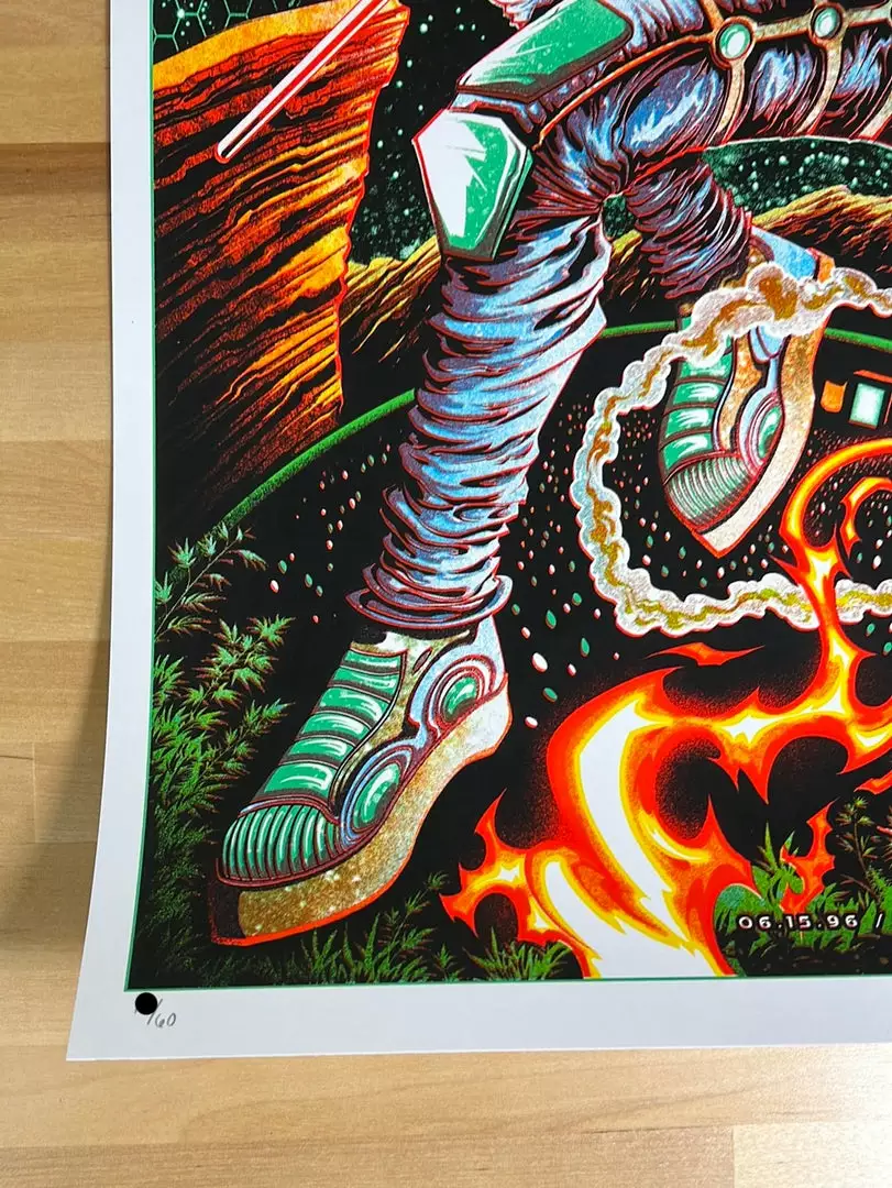 311 - 1996 Miles Tsang Poster Red Rocks Morrison, CO GREEN 8 311 - 1996 Miles Tsang Poster Red Rocks Morrison, CO GREEN