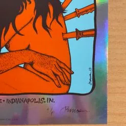 Queens Of The Stone Age - 2013 Jermaine Rogers Poster Indianapolis FOIL Handbill Foil Posters