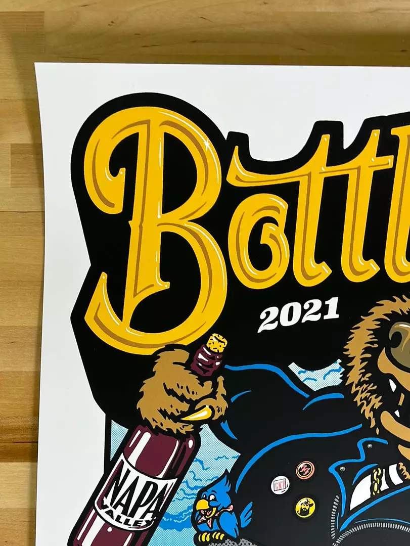 BottleRock Festival - 2021 Ames Brothers Poster Napa, CA 1st 5 BottleRock Festival - 2021 Ames Brothers Poster Napa, CA 1st