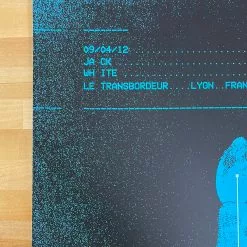 Jack White - 2012 Alan Hynes Poster Lyon France Le Transbordeur Gig Posters