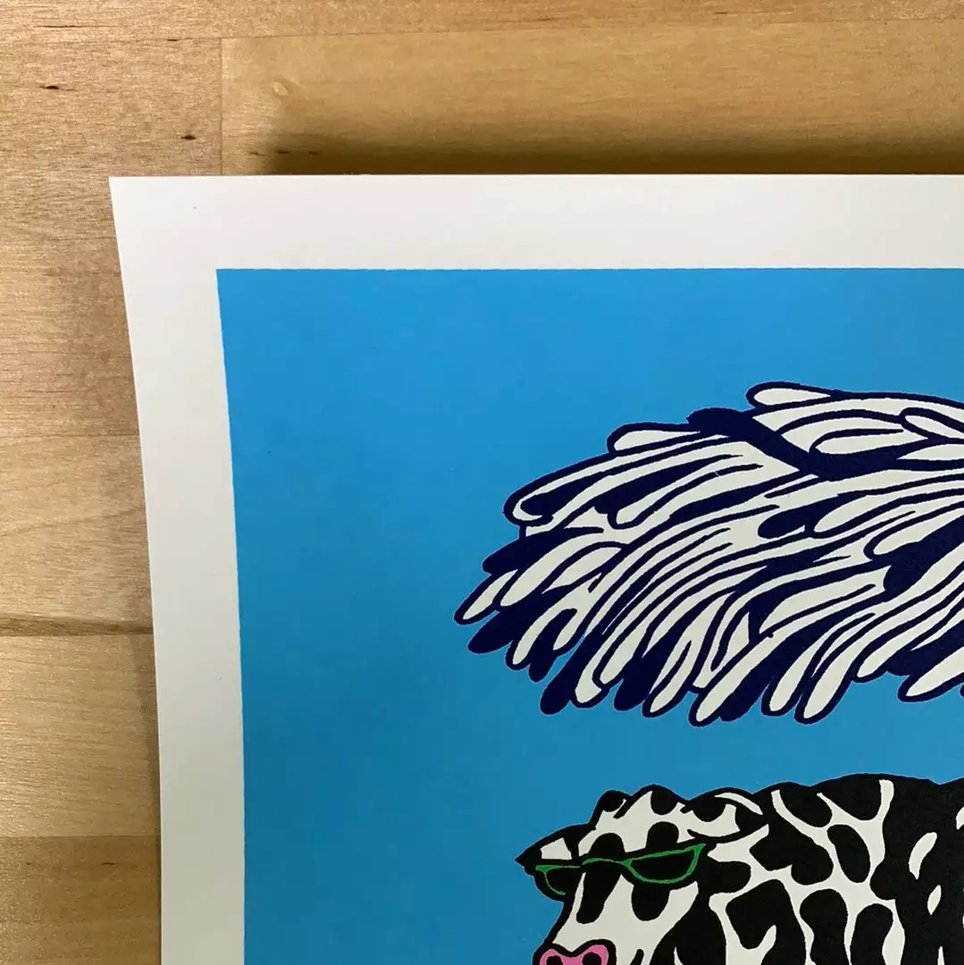 Cows On Vacation - 2021 Jim Pollock Poster Art Print Phish 3/3 Art Prints 5 Cows On Vacation - 2021 Jim Pollock Poster Art Print Phish 3/3 Art Prints