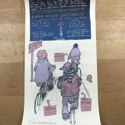 A Very Milky Christmas - 2002 Jay Ryan Poster Death Cab For Cutie Milwaukee