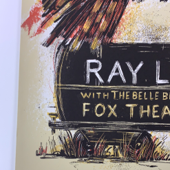 Gig Posters Ray Lamontagne - 2014 Dan Grzeca Poster Tucson, AZ Fox Theatre