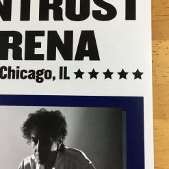 Bob Dylan - 2017 Geoff Gans Poster Chicago Wintrust Arena RED Chicago, IL 13 Bob Dylan - 2017 Geoff Gans Poster Chicago Wintrust Arena RED Chicago, IL