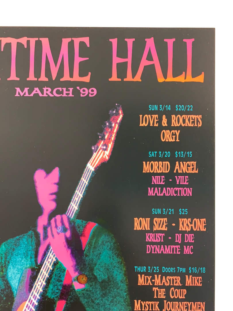 Greg Coiner Gig Posters MHP 60 March - 1999 Poster Maritime Hall San Fran 1st 6 Greg Coiner Gig Posters MHP 60 March - 1999 Poster Maritime Hall San Fran 1st