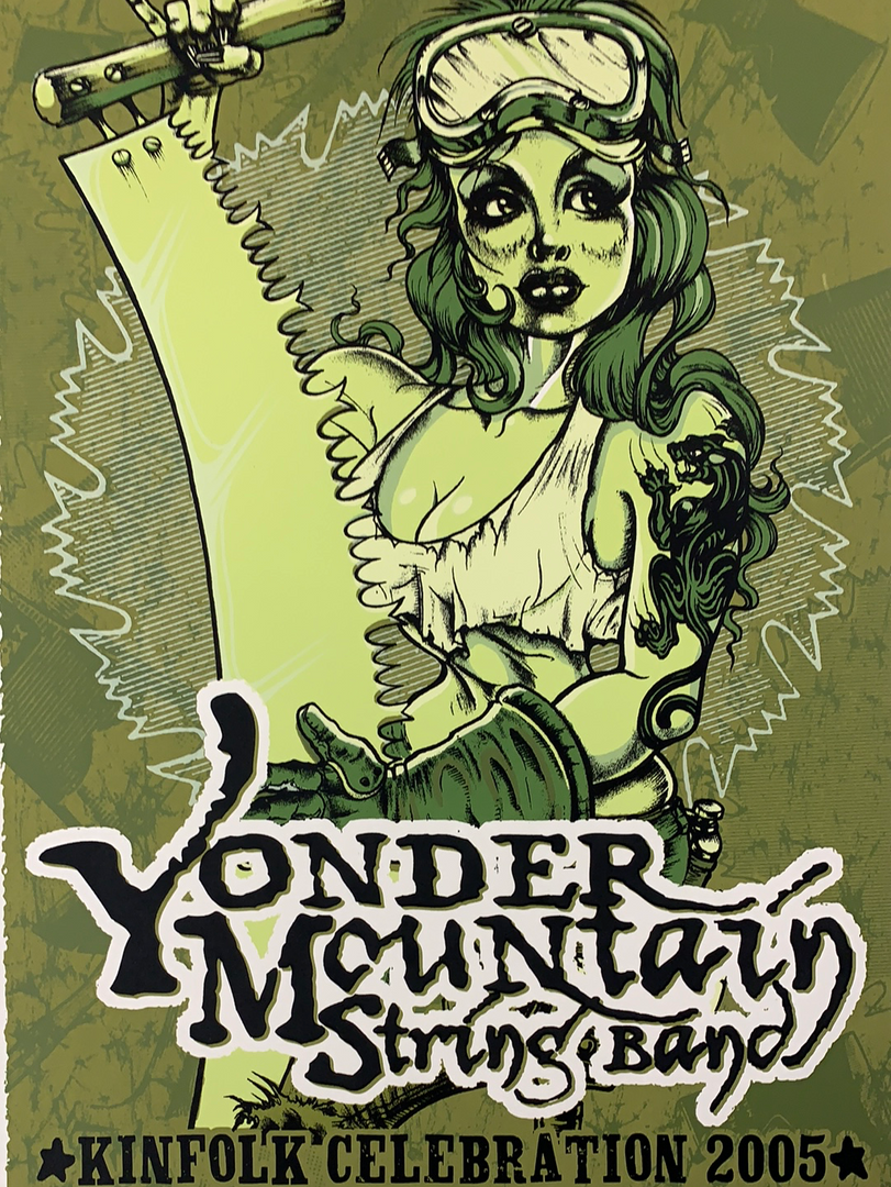 Yonder Mountain String Band - 2005 Jeff Wood Poster Chicago, IL 3 Yonder Mountain String Band - 2005 Jeff Wood Poster Chicago, IL