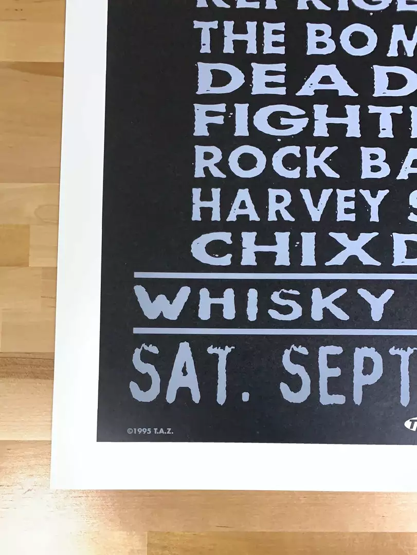 TAZ KXLU Fundraiser - 1995 T.A.Z. Poster Beck Los Angeles, CA 1st Ed Gig Posters 8 TAZ KXLU Fundraiser - 1995 T.A.Z. Poster Beck Los Angeles, CA 1st Ed Gig Posters