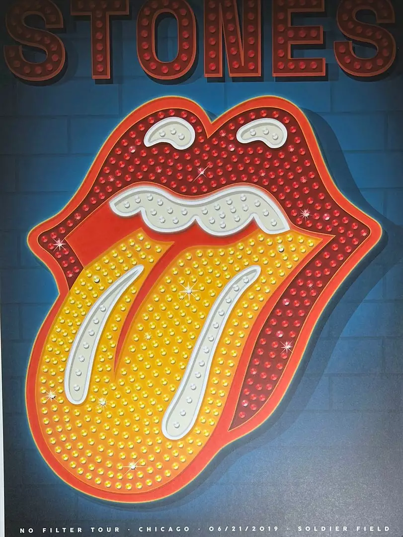 Sold Out Posters Rolling Stones - 2019 Poster Chicago, IL No Filter Tour Soldier Field 6/21 3 Sold Out Posters Rolling Stones - 2019 Poster Chicago, IL No Filter Tour Soldier Field 6/21