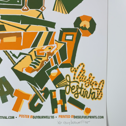 A.C. Newman - 2005 Guy Burwell Poster George, WA Gorge Amphitheatre