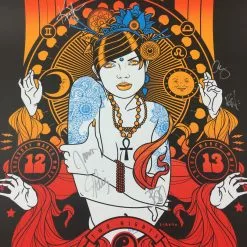 Colorado Umphrey's McGee - 2015 Scrojo Poster Belly Up Aspen, CO Band Autographed Silver