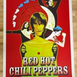 Red Hot Chili Peppers - 2001 Craig Phillips Poster Stafford, UK Weston Park