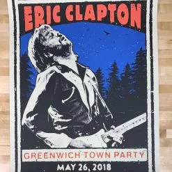 Sold Out Posters Eric Clapton - 2018 Poster Greenwich Town Party Gig Posters