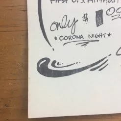 Uranium Savage - 1975 Kerry Awn Poster Austin, TX Soap Creek Saloon Gig Posters