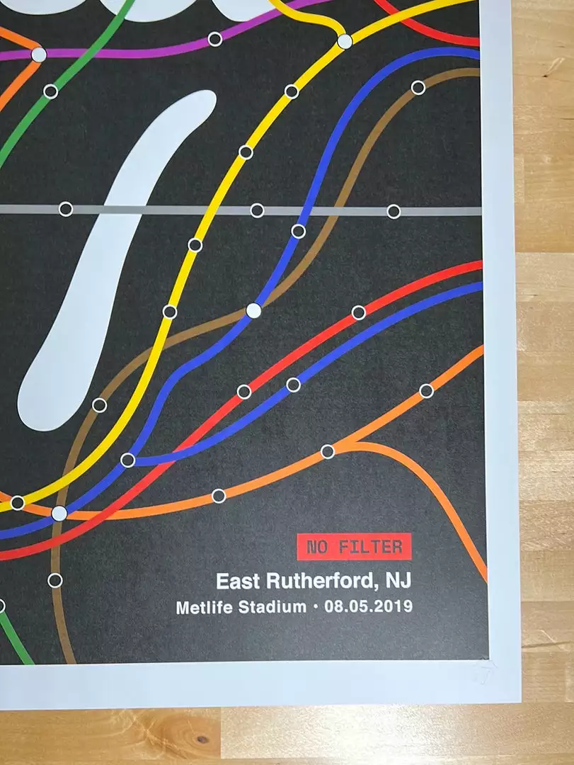 Sold Out Posters Rolling Stones - 2019 Poster No Filter Tour East Rutherford, NJ 8/5 7 Sold Out Posters Rolling Stones - 2019 Poster No Filter Tour East Rutherford, NJ 8/5