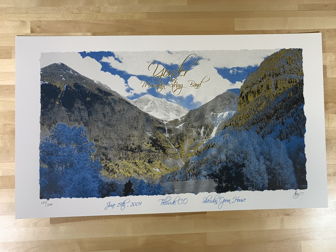 Yonder Mountain String Band - 2009 Brian Langeliers Poster Telluride, CO Sheridan Opera House Colorado 4 Yonder Mountain String Band - 2009 Brian Langeliers Poster Telluride, CO Sheridan Opera House Colorado