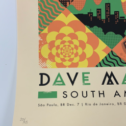Gig Posters Dave Matthews Band - 2013 Graham Erwin Poster South America Tour