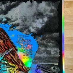 Colorado Queens Of The Stone Age - 2017 Emek Poster Red Rocks Morrison, CO FOIL