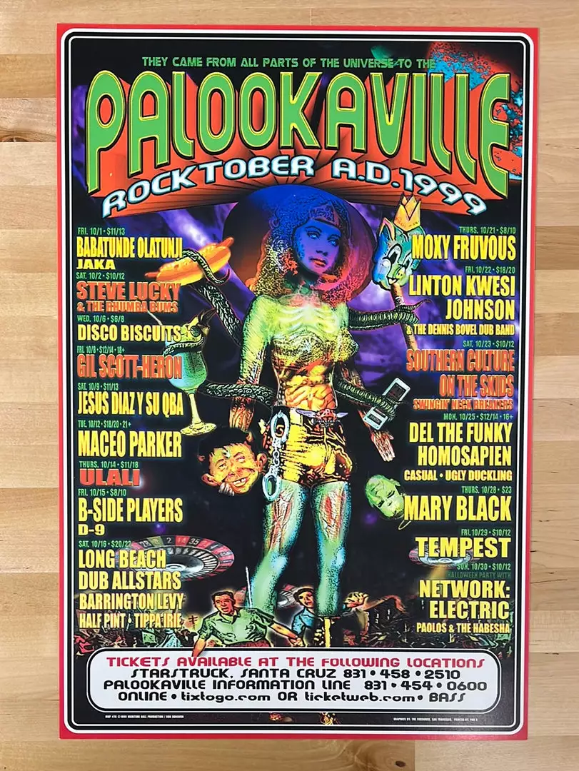 Ron Donovan MHP 78 October - 1999 Poster Palookaville Santa Cruz, CA 1st 4 Ron Donovan MHP 78 October - 1999 Poster Palookaville Santa Cruz, CA 1st