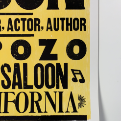 Willie Nelson - 2005 Hatch Show Print 5/1 Poster Pozo, CA Saloon Gig Posters
