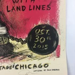 Nathaniel Rateliff And The Night Sweats - 2015 Dan Grzeca Poster Chicago, IL Par