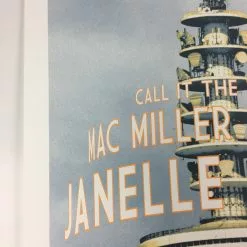 Janelle Monae - 2011 Dan MacAdam Crosshair Poster Brunswick, ME Bowdoin College