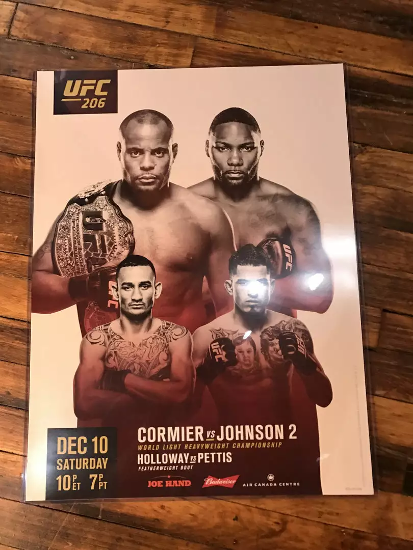 Sold Out Posters UFC 206 Poster Cormier Vs. Johnson 2, Holloway Vs. Pettis 5 Sold Out Posters UFC 206 Poster Cormier Vs. Johnson 2, Holloway Vs. Pettis