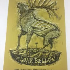 Gig Posters The Lone Bellow - 2013 Dan Grzeca Poster Evanston, IL SPACE