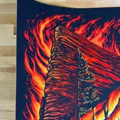 Colorado Umphrey's McGee - 2019 Peter Schaw Poster Red Rocks, Morrison, CO AUTOGRAPHED