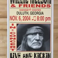 Gig Posters Willie Nelson - 2004 Franks Brothers 11/6 Poster Duluth, GA
