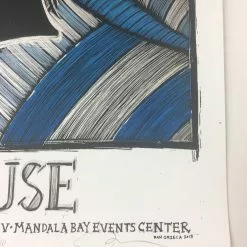 Muse - 2013 Dan Grzeca Poster Las Vegas, NV Mandalay Bay EC