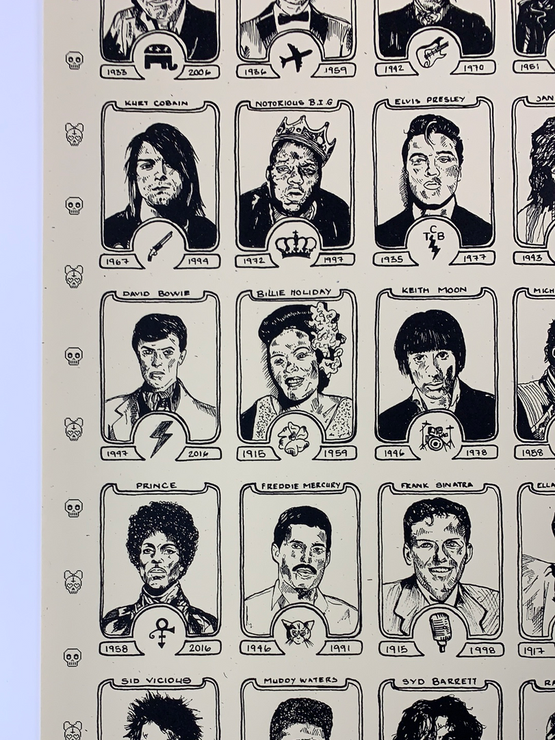 Dead Rock Stars - Fugscreens Studios Poster Art Print 8 Dead Rock Stars - Fugscreens Studios Poster Art Print