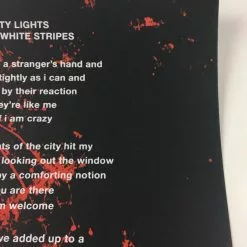 The White Stripes City Lights - Third Man Records Poster