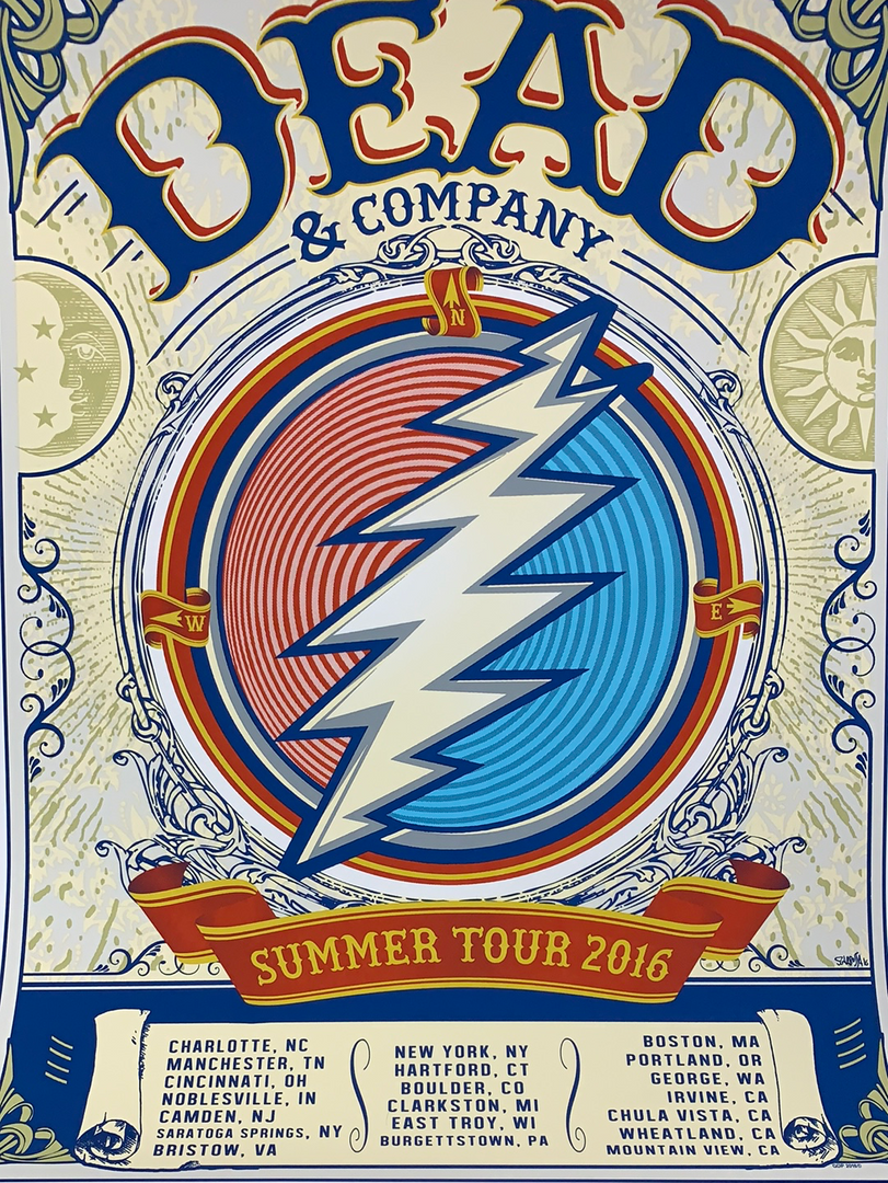 Sold Out Posters Dead & Company - 2016 VIP Poster Summer Tour Gig Posters 3 Sold Out Posters Dead & Company - 2016 VIP Poster Summer Tour Gig Posters