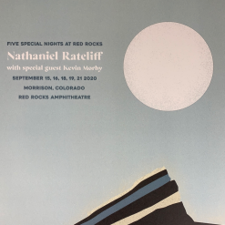 Sold Out Posters Nathaniel Rateliff & The Night Sweats - 2020 Poster Red Rocks Morrison, CO